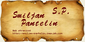 Smiljan Pantelin vizit kartica